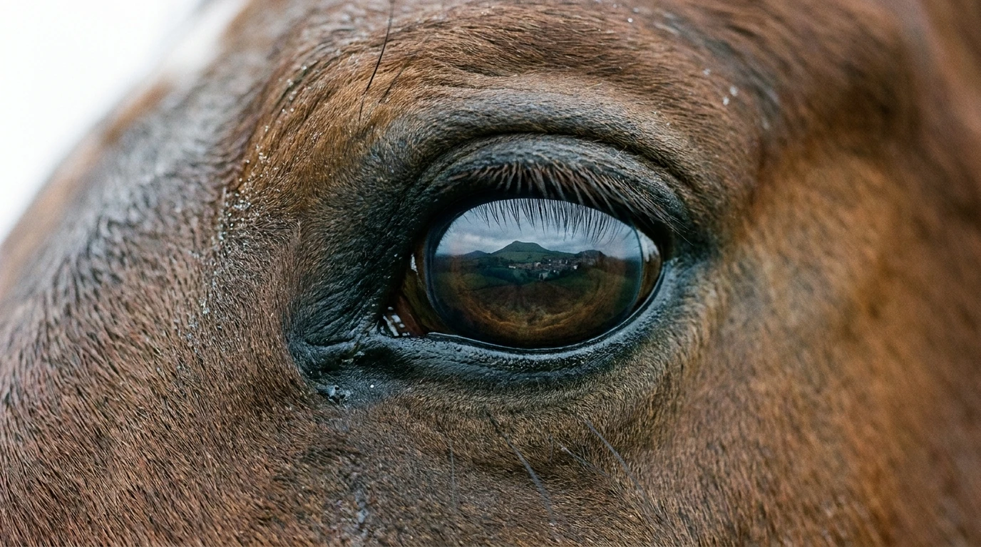 Un regard de cheval au Les Ecuries des Chillins, Gannat